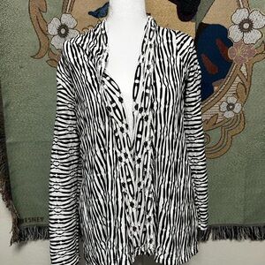 Habitat Zebra Print Cadigan